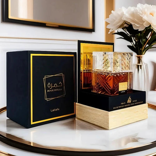 100ml Arabian Khamrah Men's Perfume Sandalwood Pine Scent Long Lasting Luxury Cologne Gift